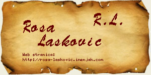 Rosa Lasković vizit kartica